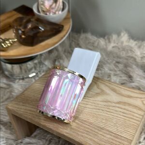 Bath & Body Works Wallflower Fragrance Plug Nightlight Pink‎ Gemstone Gold Trim